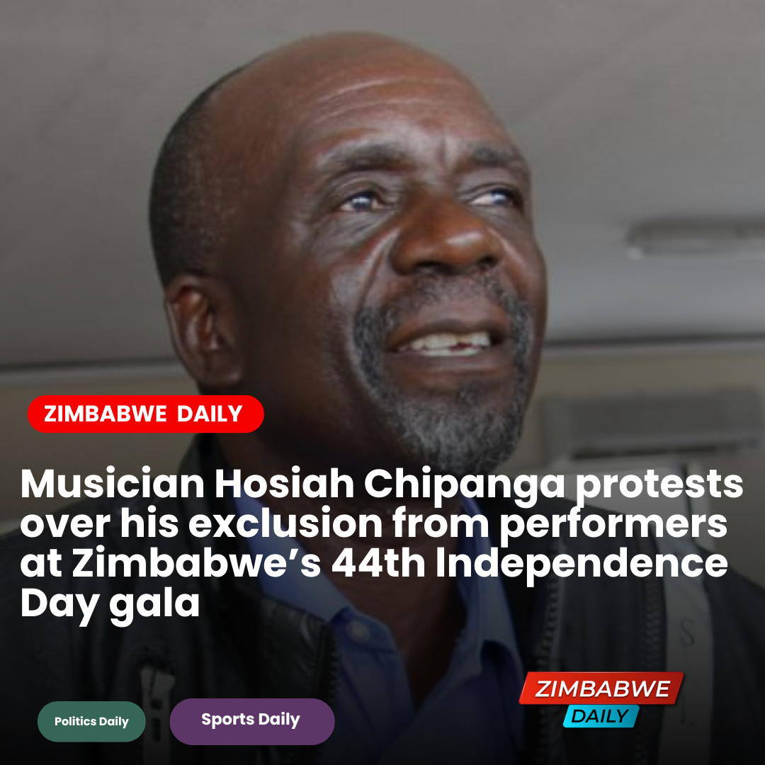 Musician Hosiah Chipanga protests over his exclusion from performers at ...